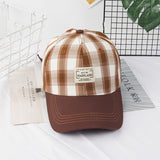 Vintage Check Baseball Cap Plaid