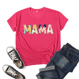 Boy Mama T Shirt Mama Printed Short Sleeve T-shirt