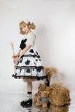 Gothic Lolita Harajuku Style Clothing Cow Lolita JSK Suspender Dress