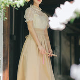 Women cottagecore Dress Summer Fairy Dress Vintage Dress