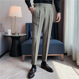 Men Pant Striped Casual Pants