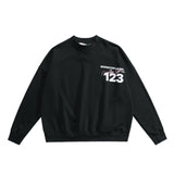 Rrr123 Sweatshirt Classic Logo Vintage Print round Neck Sweater for Men and Women