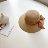Straw Hat Beach Straw Hat Sun Protection Bow Large Hat