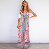 Beth Dutton Bohemian Dress Summer Spring Midi Dresses Vintage Floral Dress