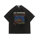 Blackair T Shirt Blackair Retro Hip Hop Loose Printed Black T-shirt