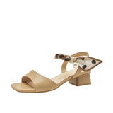 Nude Wide Fit Block Heels