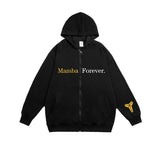 In Memory of Kobe Hoodie Kobe Memorial Zipper Cardigan Sweater Loose plus Size