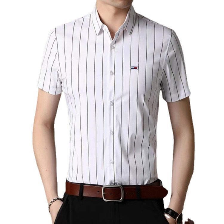 Tommy T Shirts Tommy Embroidered Striped Short Sleeve Shirt Summer