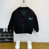 Toddler Boys Sweater Boys' Cardigan Knitted Sweater Spring and Autumn Clothing