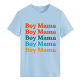 Boy Mama T Shirts Mother's Day Short Sleeve T-shirt