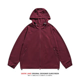 Men Sun Protection Clothing  Men Summer Sun Protection Clothing Couple Hooded Casual Coat