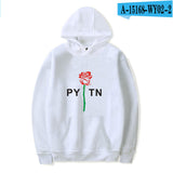 Black Rose Hoodie Payton Moormeier Printed Series Men's and Women's Hooded Sweater Autumn and Winter