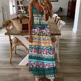 Women Bohemian Dress Strap Dress