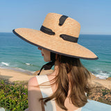 Straw Hat Vintage Sunshade Woven Beach Hat