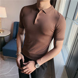 Men Polo Shirts Lapel T-shirt