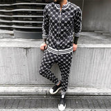 Men′s Athletic Tracksuit Sweat Suits for Men Outfits Spring and Autumn Fashion Outdoor Leisure Men's Clothing Coat Trousers Sportswear