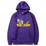 Tom and Jerry Hoodie Casual Fashionable Student Sweater