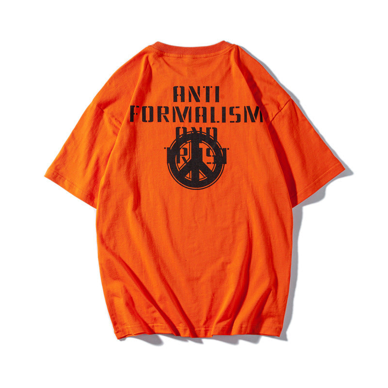 Man Summer T Shirt Printed Round Neck Half Sleeve
