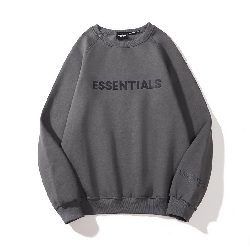 Fog Essentials Sweatshirt Fear Of God Double Line Essentials Chest Letter Men and Women Long Sleeve Crew Neck Sweater Tide