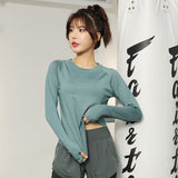 Anti Sweat Dressing Yoga Clothes Sports Long Sleeve