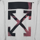 Off White Sweatshirts Long Sleeve round Neck Sweater for Autumn and Winter Embroidered Small Icon Back Texture round Neck Sweater