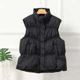 Women Winter Coats Puffer down Vest down Vest Women's Short Autumn and Winter Coat