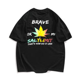 Men T Shirt Summer Casual Tops Men's Clothes Summer Wear Retro Men's round Neck Short Sleeve Casual Loose Hemp Leaf Printed T-shirt