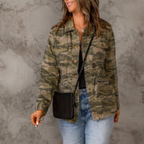Nina Parker Camo Jacket Camouflage Loose Casual Jacket Female