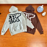 Human Made Hoodie Polar Bear Velvet Padded Hooded Sweatshirt Loose Couple