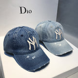 La 59fifty Hats Letter Baseball Cap Female Cowboy Hat Soft Peaked Cap