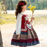 Gothic Lolita Harajuku Style Clothing Pastoral Style Lolita Small Skirt JSK Daily Light Lo Girl Dress