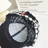 Vintage Check Baseball Cap