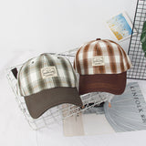 Vintage Check Baseball Cap Plaid