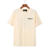 Fog Essentials Tshirts Fog Essentials Double Line Trendy Loose High Street Half Sleeve Men's and Women's Short Sleeve T-shirt Summer