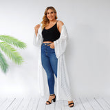 Women Plus Size Jackets Long Sleeve White Summer Sun Protection Shirt