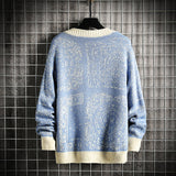 Men's Sweater Knitted Cardigan plus Size Sweater Cotton Knitwear