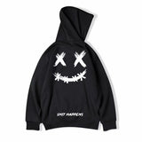 Smiley Face Hoodie Smiley Sweater Men's Printed Autumn and Winter