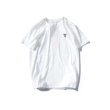 Men's T-shirt Summer Men's K Cartoon Kitten Printed Short-Sleeved T-shirt Casual Loose round Neck Bottoming Top