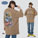 Blackair T Shirt Retro Short Sleeve Loose round Neck T-shirt