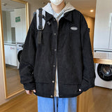 Corduroy Patch Jacket Coat Jacket Men's Spring and Autumn