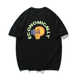 Men T Shirt Summer Casual Tops Men's Clothes Summer Wear Retro Men's round Neck Short Sleeve Leisure Skull Printed T-shirt Trendy Men