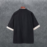 Men's T-Shirt Summer Short-Sleeved Shirt Cardigan