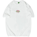 Men T Shirt Summer Casual Tops Men's Clothes Summer Wear Vintage Men's round Neck Short Sleeve Street Casual Cartoon Monster Bear T-shirt