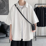 Men's Shirts Summer Large Size Short Sleeve Shirt Hong Kong Style Men's Clothing