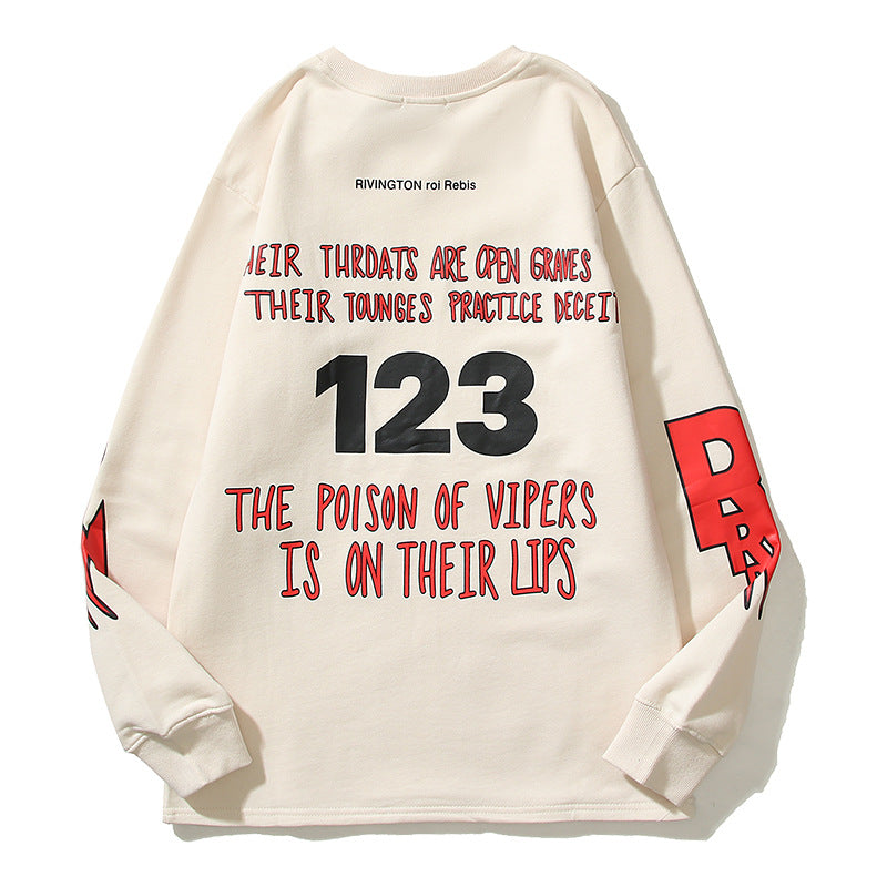 Kanye West Sunday Service Sweatshirt Printed Long Sleeve T-Shirt Loose Round Neck Sweater