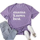 Boy Mama T Shirt Mama Best Letter Print T-shirt