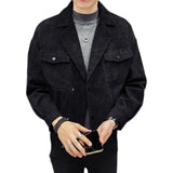 Men's Shirts Lapel Corduroy Leisure Suit Coat Jacket