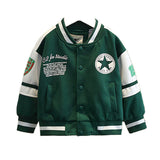 Toddler Boys Jackets Boy's Autumn Coat Children's Baseball Uniform