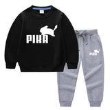 Children Pokemon Pikachu Hoodie & Pant Set Two-Piece Cotton Sweater Set