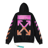 Off White Zipper Hoodie Autumn and Winter Zipper Hoodie Coat